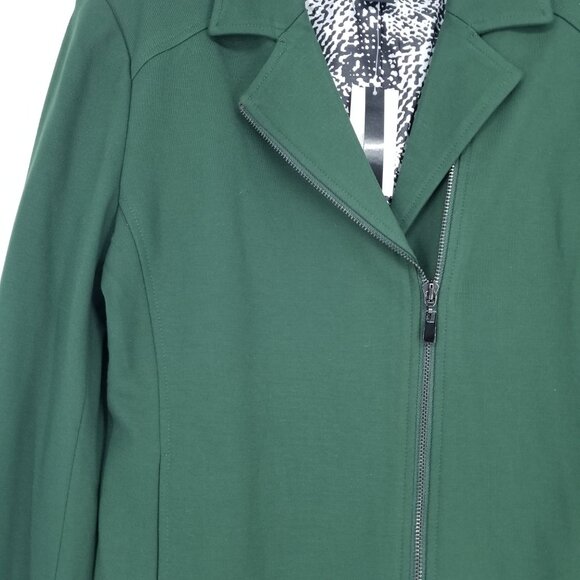 Grace Elements Jackets & Blazers - NWT Hunter Green Asymmetric Jacket / Blazer for Office or Evening -Size 12